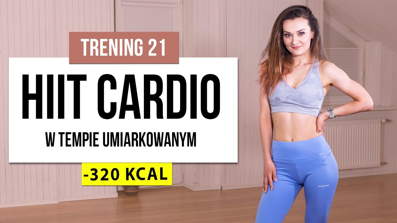 Wyzwanie 90 DNI | TRENING 21: HIIT Cardio | Umiarkowane Tempo | Monika Kołakowska