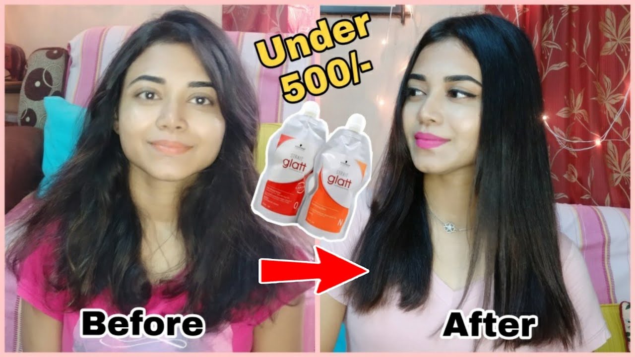Hair Rebonding/Straightening/Smoothening at Home under 500/- | Step by step tutorial