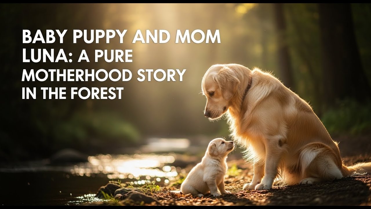 Baby Puppy and Mom Luna: A Pure Motherhood Story in the Forest | My Puppy Life