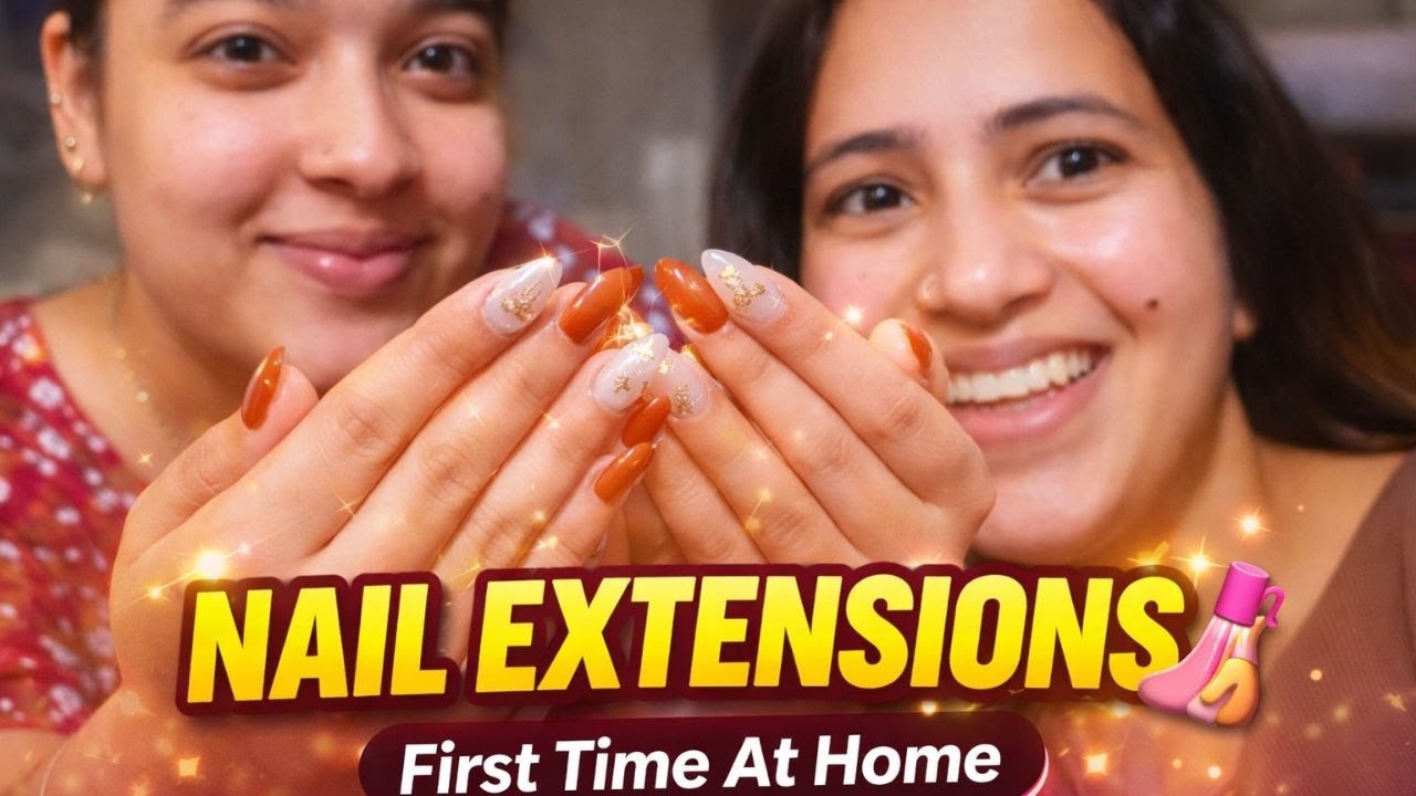 I Did My Little Sister’s Nail Extensions 💅 | First Time Ever! 😍 | Heart’s Vlogs