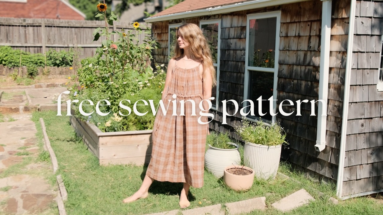 Make This Cute Dress With Just Rectangles! | Free Sewing Pattern