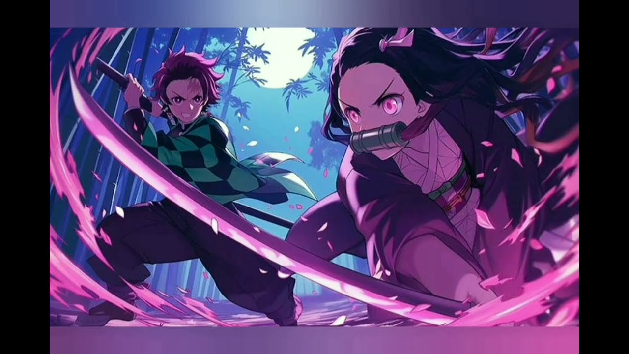 El viento susurra la luna es testigo Tanjiro y Nezuko 