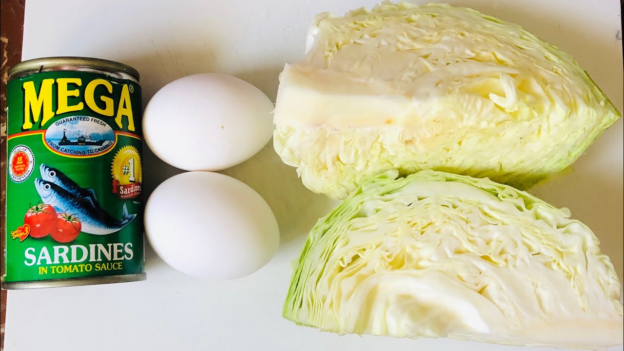 Cabbage with egg and sardines |Repolyo recipe |Christia Zurcaled