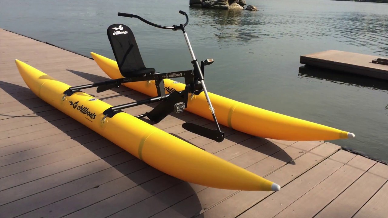 Easy to assemble and carry - Bikeboat Rec - Chiliboats Waterbike