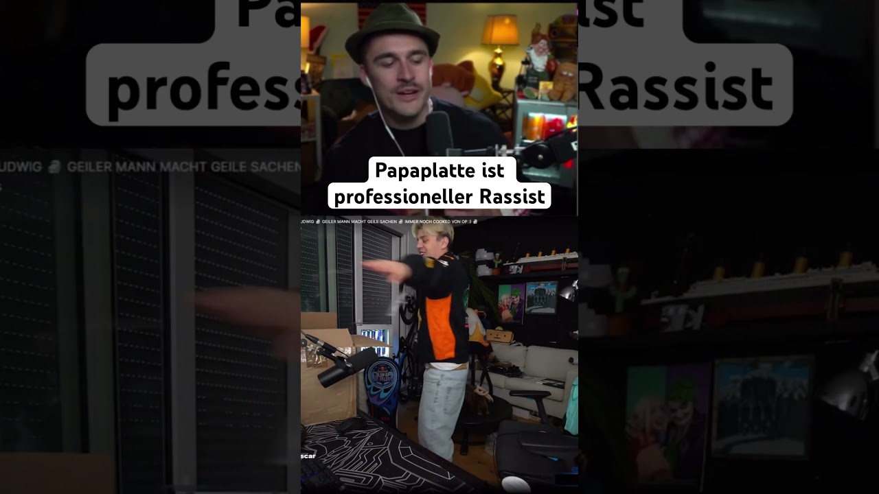 Ludwig reagiert auf Papaplatte nachdem er sagt dass er professioneller R*acist ist #papaplatte