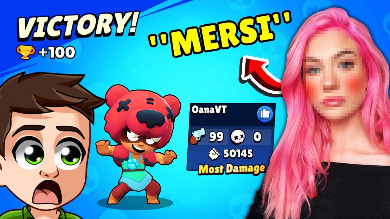 Am *INVATAT* o FATA NOOB sa Joace Brawl Stars!