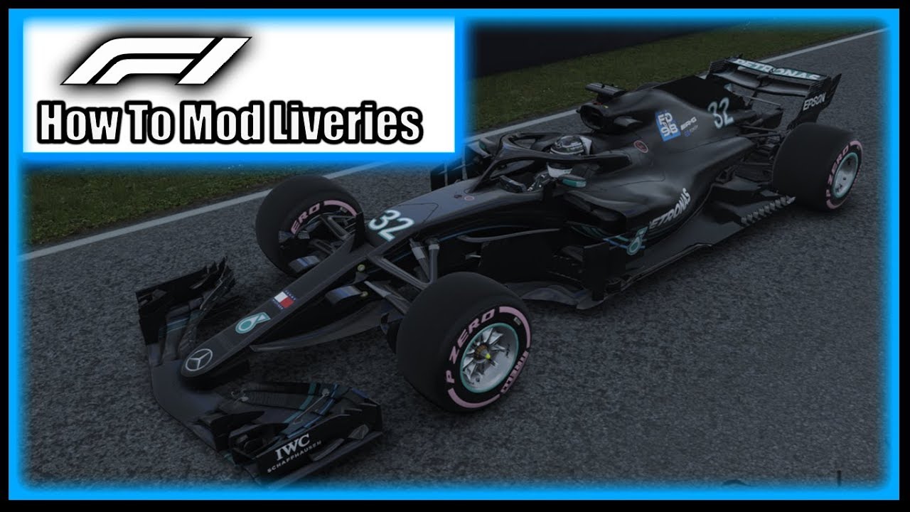 How To Make Liveries On F1 2018 - Tutorial