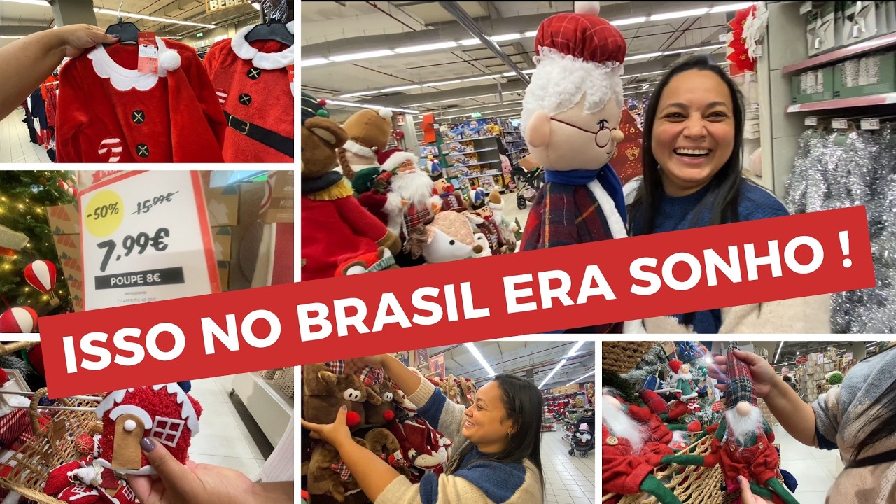 NATAL 2025: PREÇOS de Árvores, Pijamas, Enfeites e Decoração - Espaço Casa e Auchan