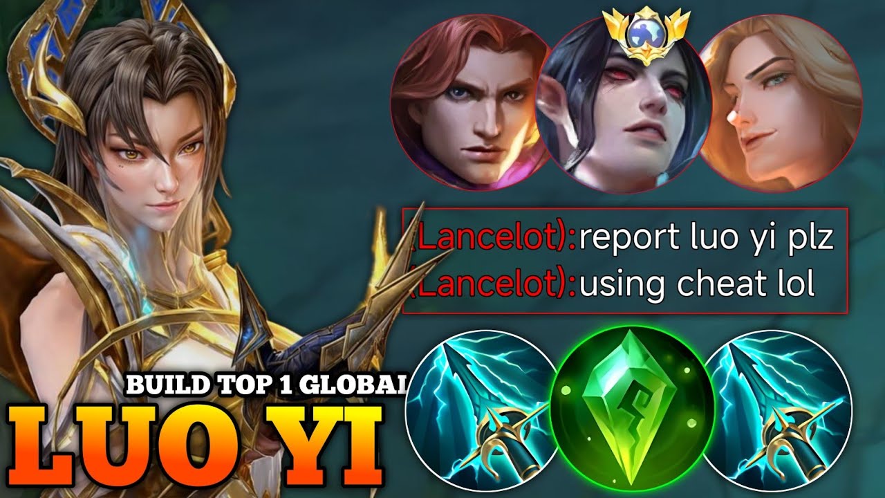 LUO YI BEST MAGE FOR SOLO RANK IN SEASON 36?? | LUO YI BEST BUILD & EMBLEM 2025 | MLBB