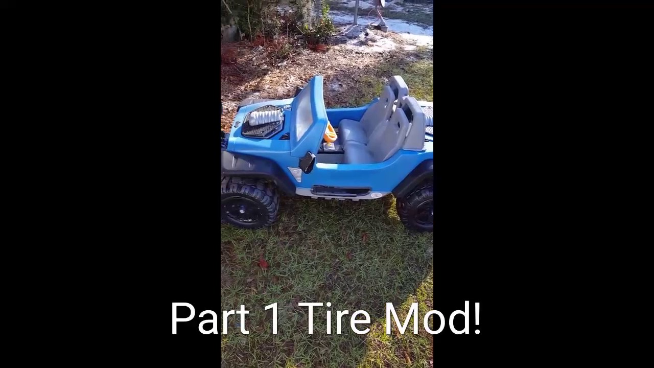 Power wheels tire upgrade pneumatic tires