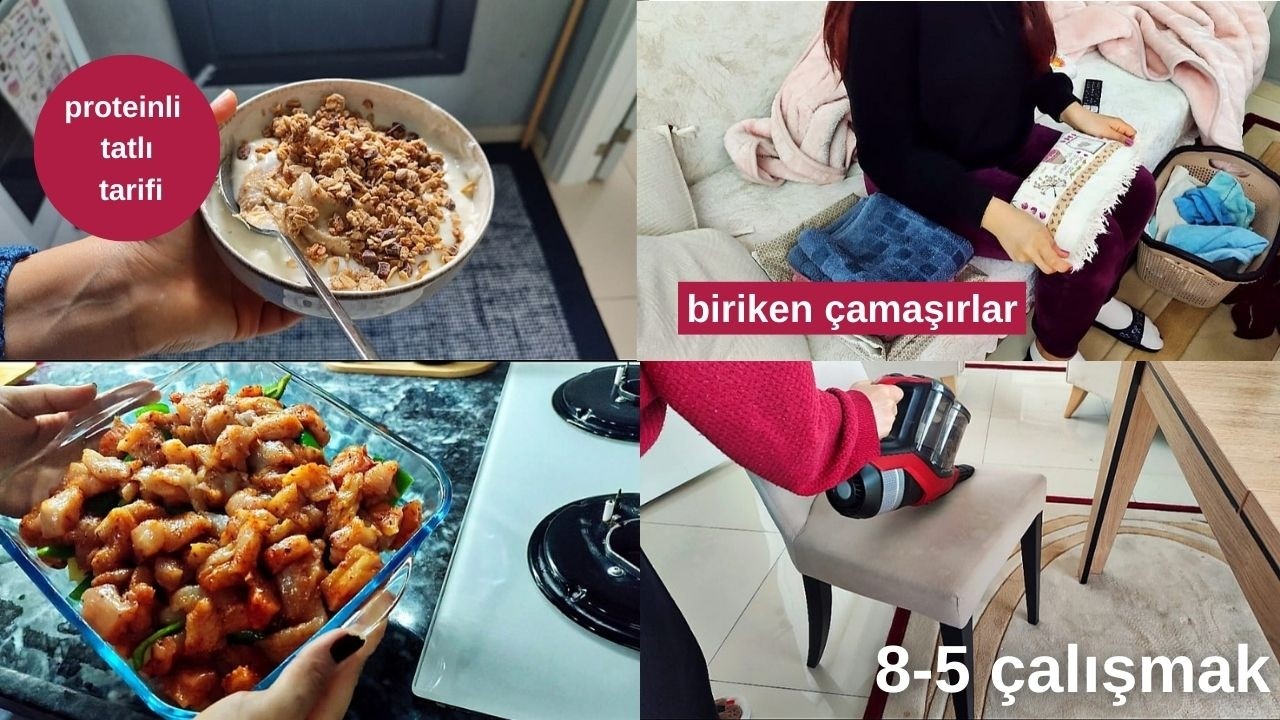 8-5 çalışan bir kadının ev rutinleri ..