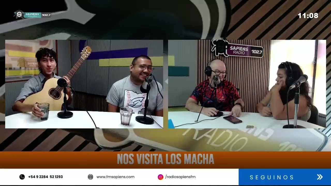 Nos visitaron LOS MACHA, grupo folklorico e instrumental, se presentan hoy en la peña folklorica.