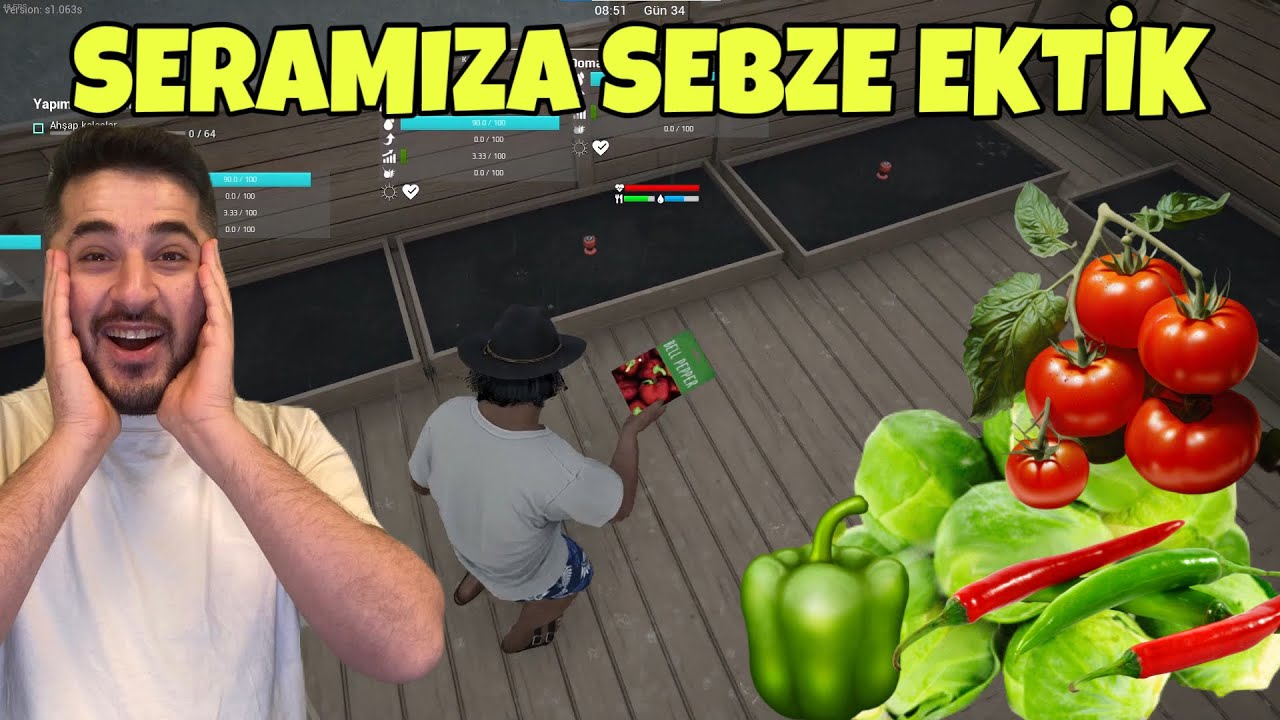SERA İŞİNE GİRİP SEBZELERİ EKTİK, UTKU'NUN YENİ EVİNİ TAMAMLADIK!-RANCH SIMILATOR 3.SEZON 16.BÖLÜM