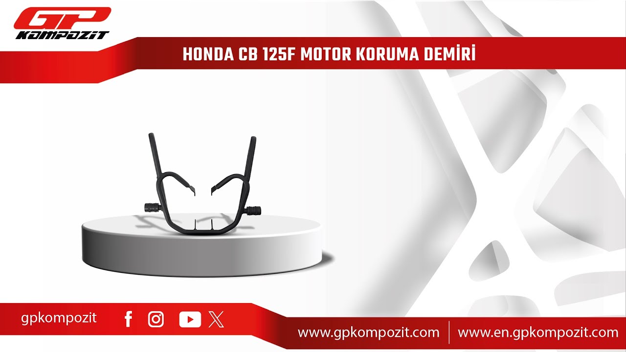 GP Kompozit Honda CB 125F Uyumlu Koruma Demiri Montajı