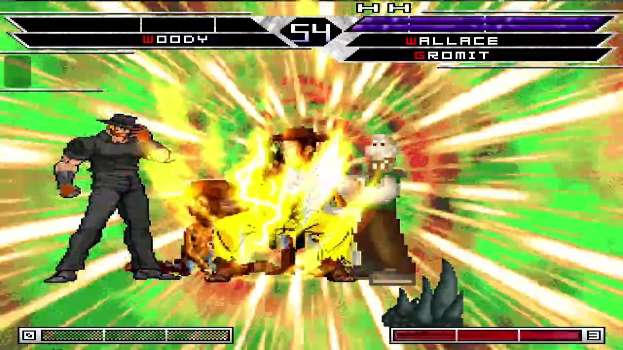 KOF MUGEN P Pig Woody Batman T N S Alicorn vs Tag Wallace Gromit The God of Chuck Norris G R Akuma