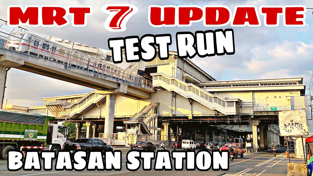 HALA GRABE MAY TEST RUN NA! MRT 7 UPDATE. BATASAN STATION, COMMONWEALTH AVENUE QUEZON CITY