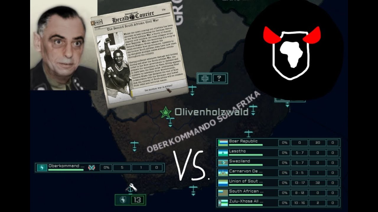 [HOI4:TNO] Huttig's Expeditionaries Take Over South Africa After Winning the SAF! (timelapse)