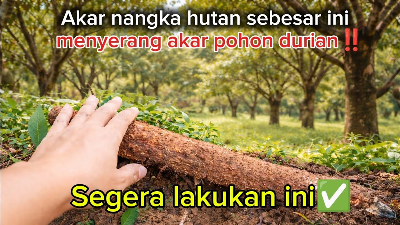 🟢🟢 Pentingnya Pemaritan Akar disekitar Pohon Durian🌳✅
