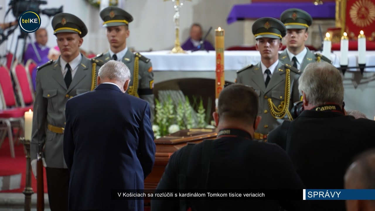 V Košiciach sa rozlúčili s kardinálom Tomkom tisíce veriacich