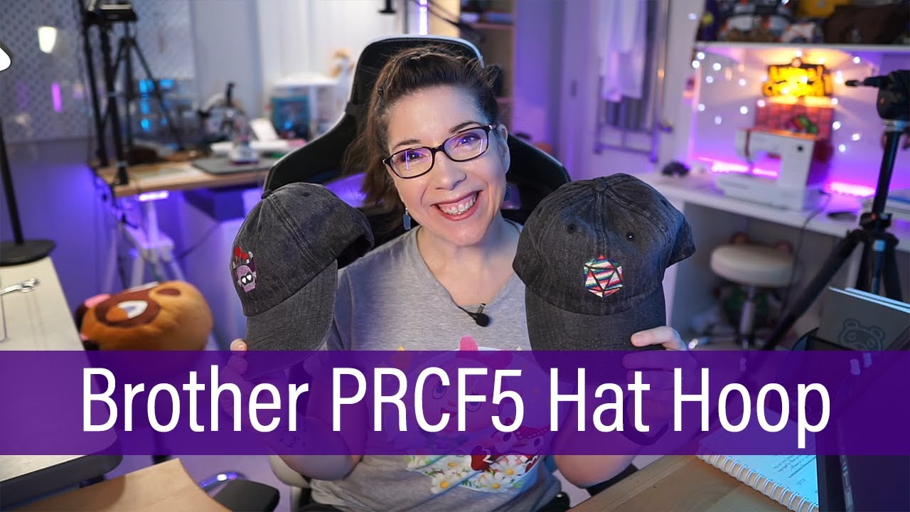 Как использовать систему пялец для шляп Brother PRCF5