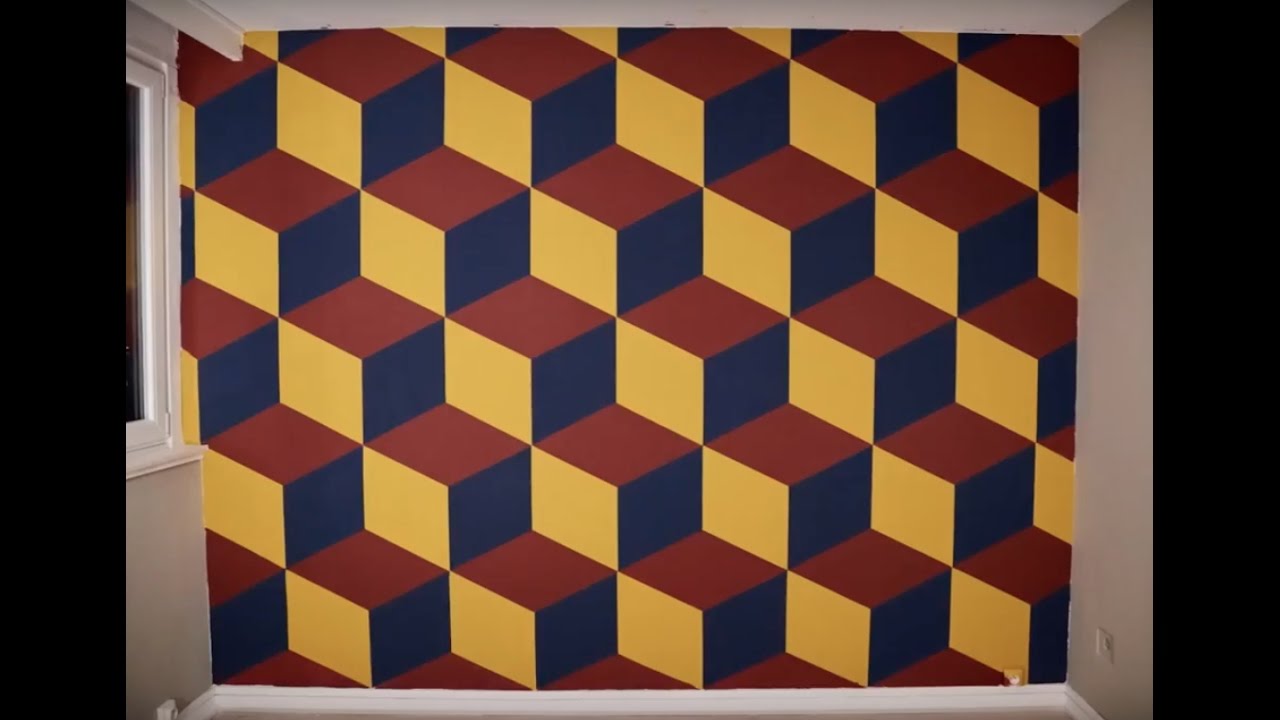 HOW TO DRAW A 3D CUBE WALL ? TUORIAL { ENGLISH SUBTITLES }