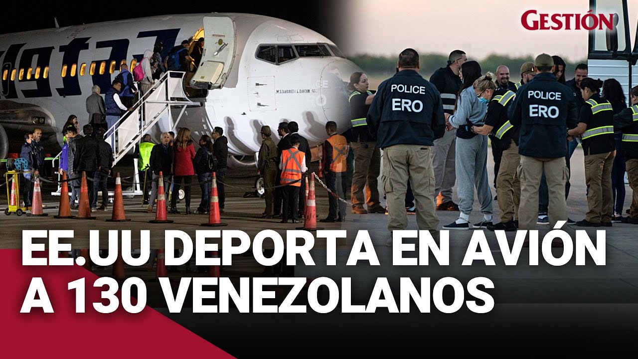 Llega a VENEZUELA primer avión de VENEZOLANOS DEPORTADOS de ESTADOS UNIDOS| Gestión