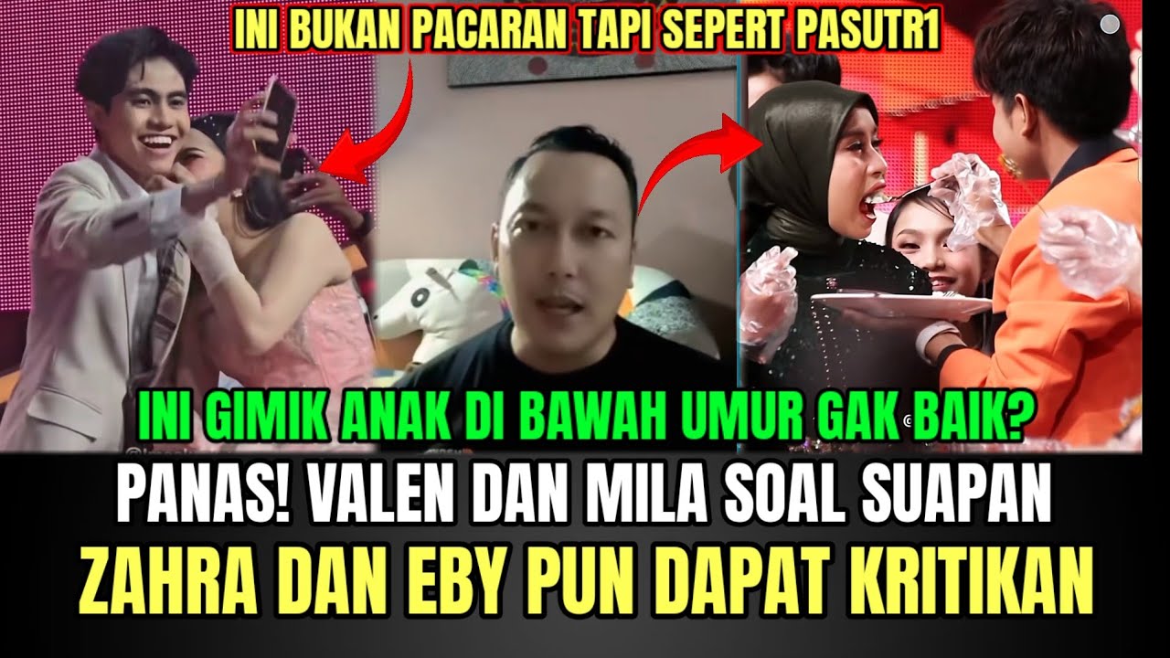 PANAS! Valen dan Mila Soal Suapan di Studio, Zahra dan Eby Dapat Kritikan Pacaran Gimik!