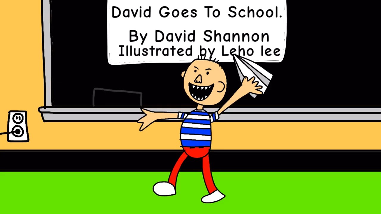 David goes to school!🏫 - Animated Children's Books | Kids Books Read Aloud |