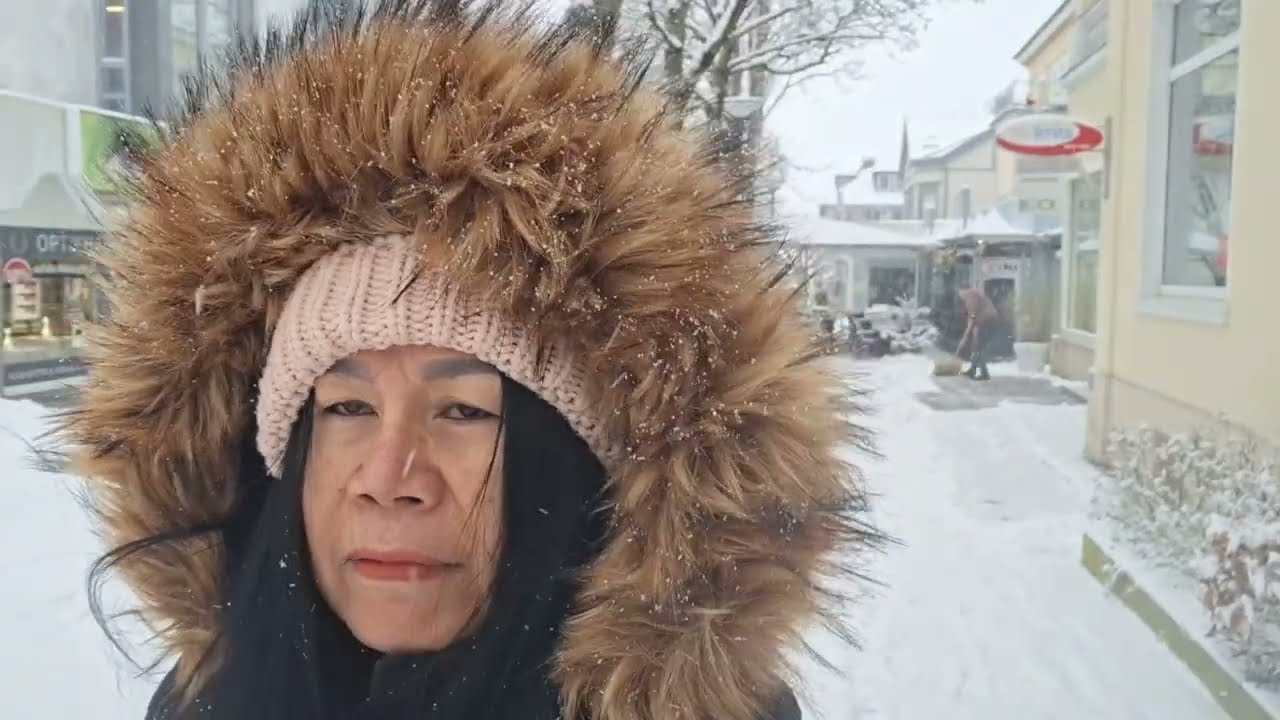 รีวิวรอบๆหมู่บ้านท่วมกลางหิมะตก Melly Happy - in Germany 