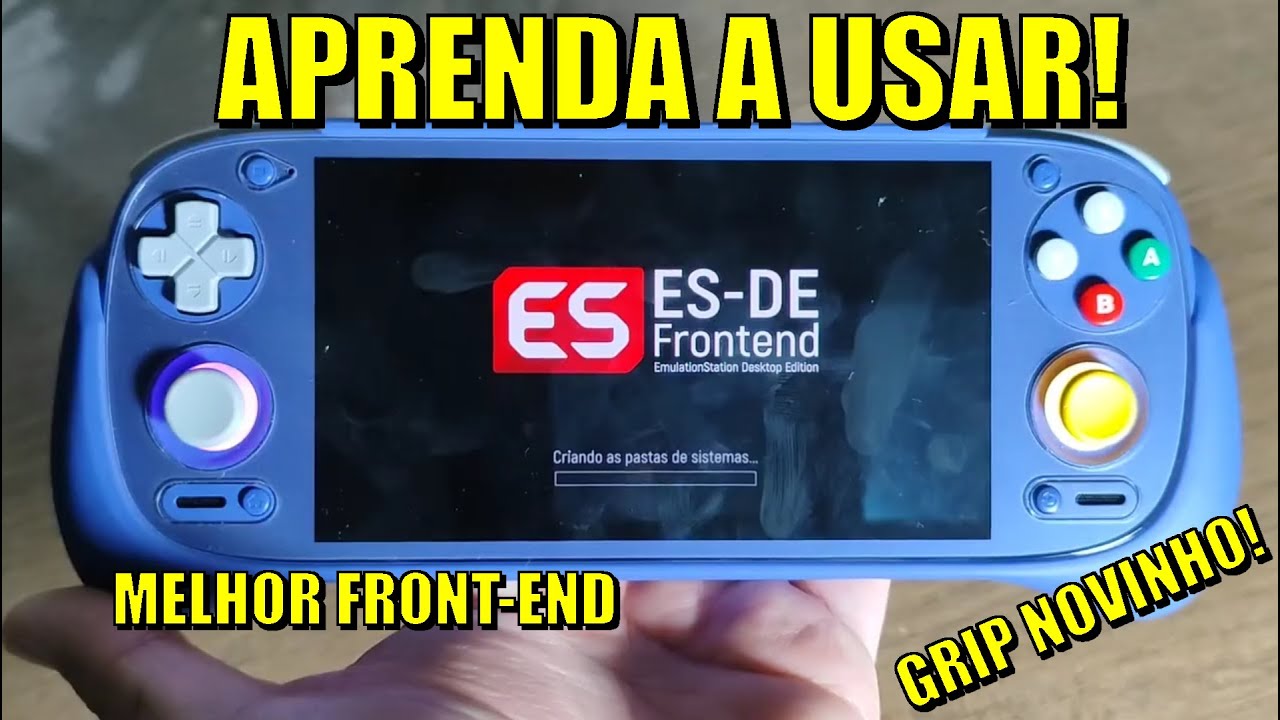 Tutorial: como instalar e configurar o Emulation Station no seu aparelho Android! Unboxing grip RP5