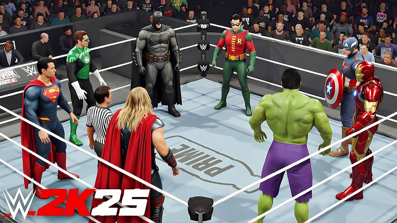 Best Avengers & DC Heroes Tag Team | Elimination Match - WWE 2K25