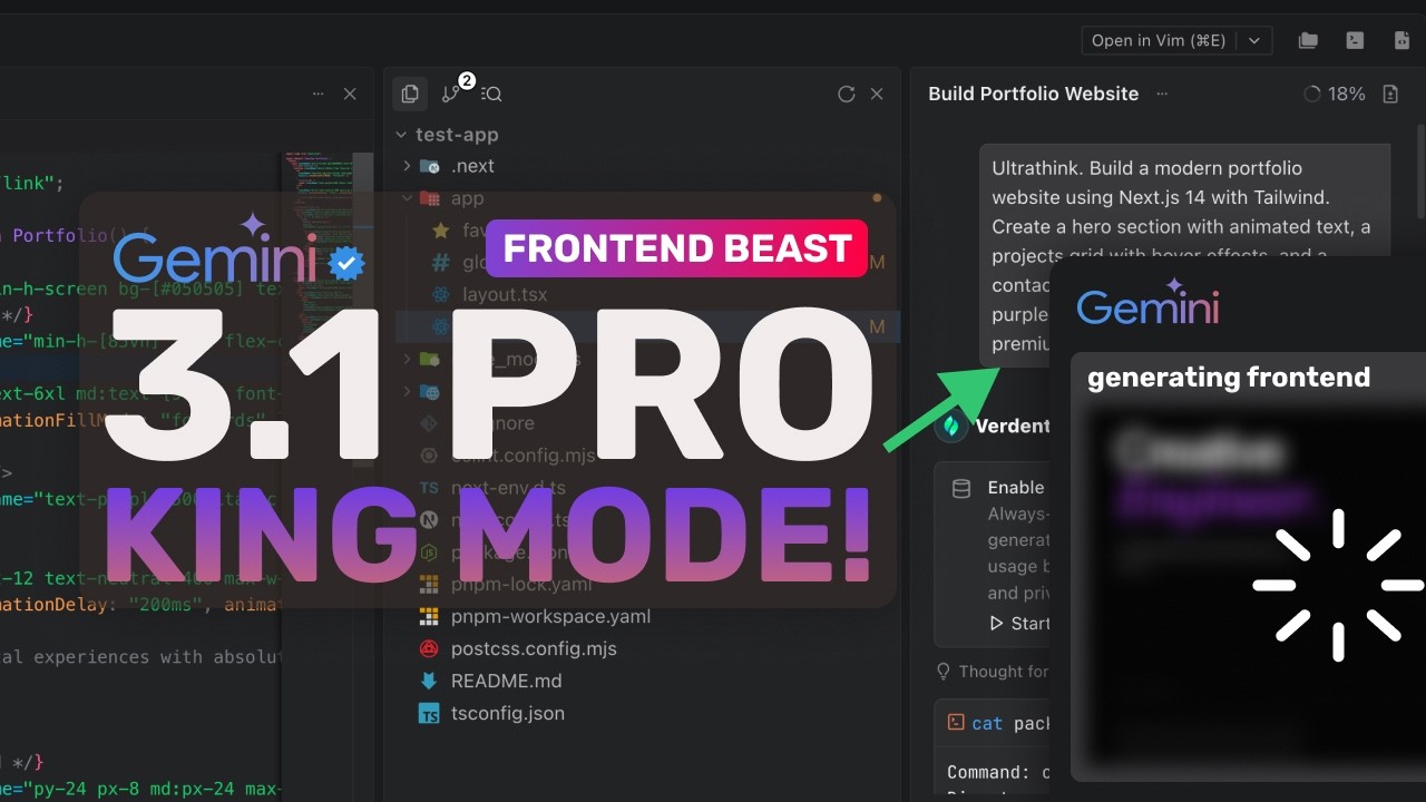 Gemini 3.1 Pro (Fixed with KingMode) + GLM-5: This SIMPLE TRICK makes Gemini 3.1 PRO A BEAST!