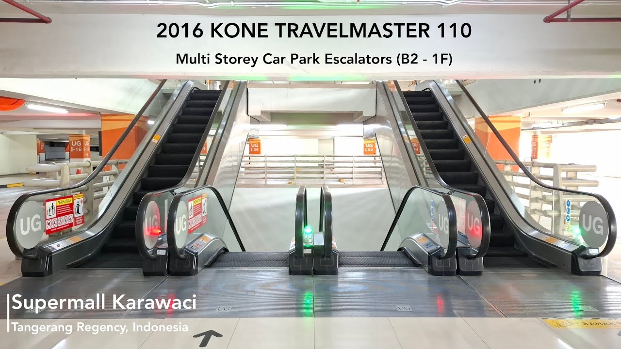 KONE TravelMaster 110 Escalators at Supermall Karawaci - Car Park, Tangerang Regency