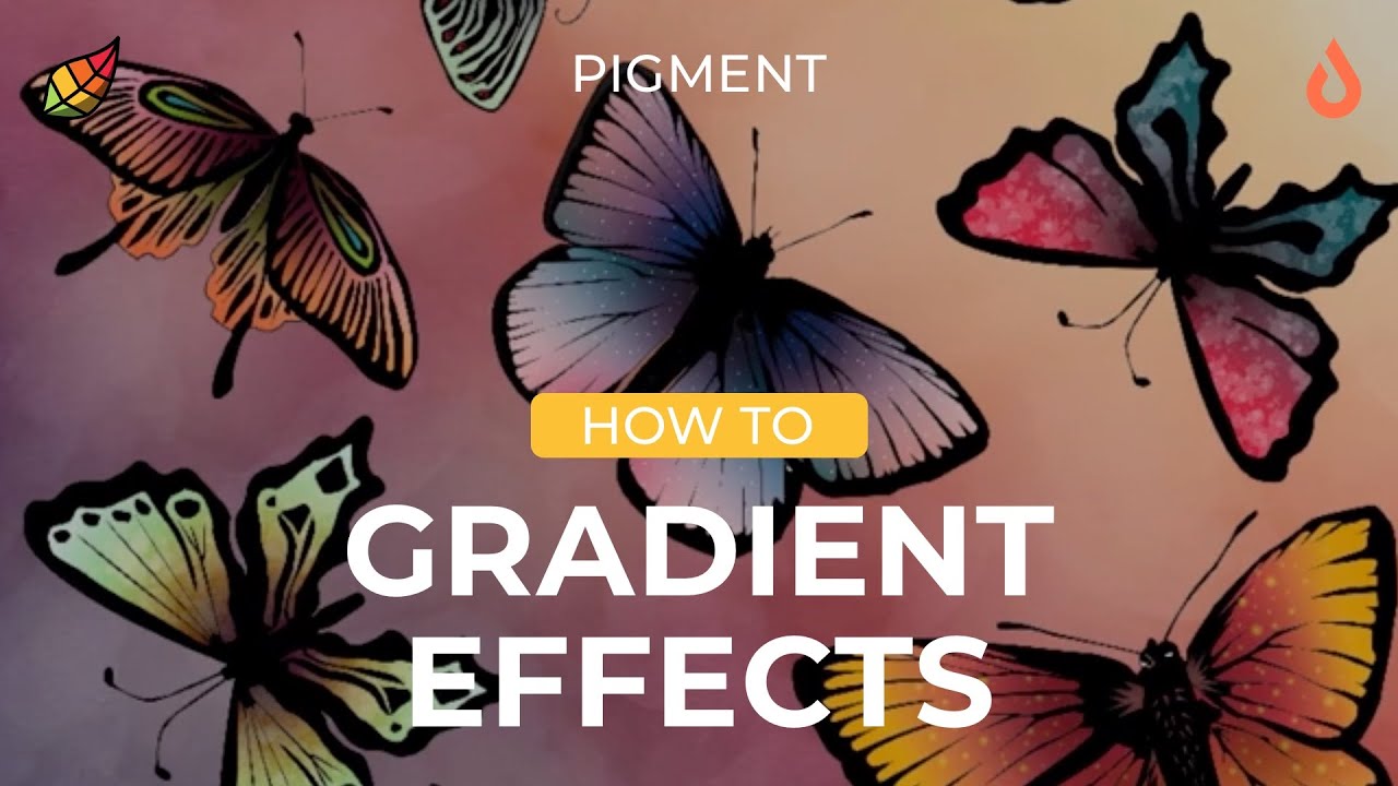 Pigment How To: Creating Gradient Effects | Digital Coloring Tutorials | COLORING TIPS & HACKS!!