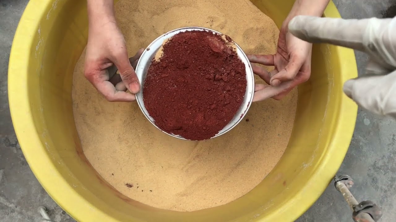 New texture red sand making tutorial  || new red sand easy way making red sand