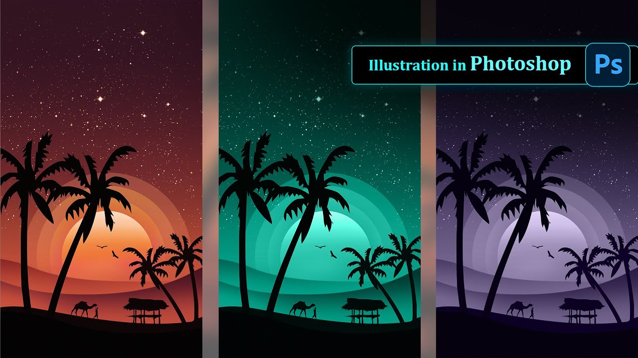 Illustration & Digital painting tutorial in Photoshop