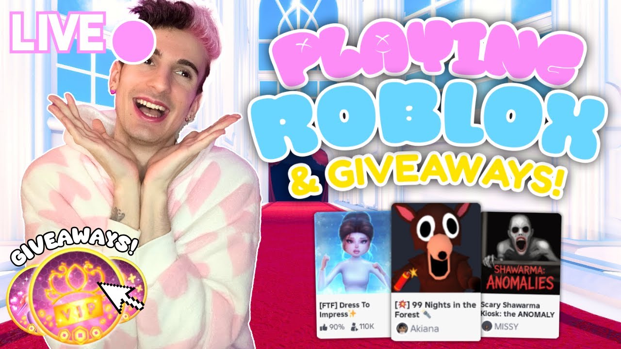 🔴 LIVE - PLAY ROBLOX WITH ME & WIN GIVEAWAYS! COME JOIN!