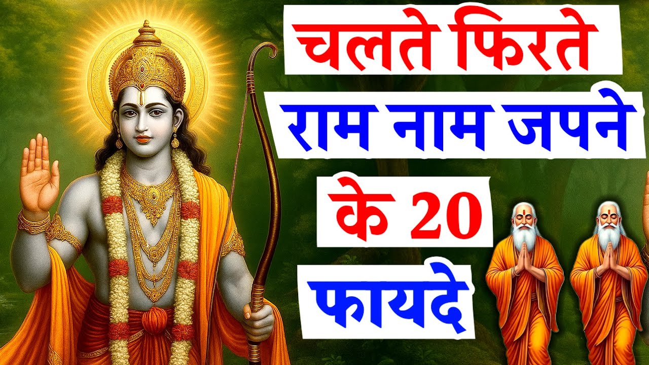 चलते फिरते राम नाम जपने के 20 फायदे  | ram naam jap | ram naam | ram jap | ram naam ki mahima#ram