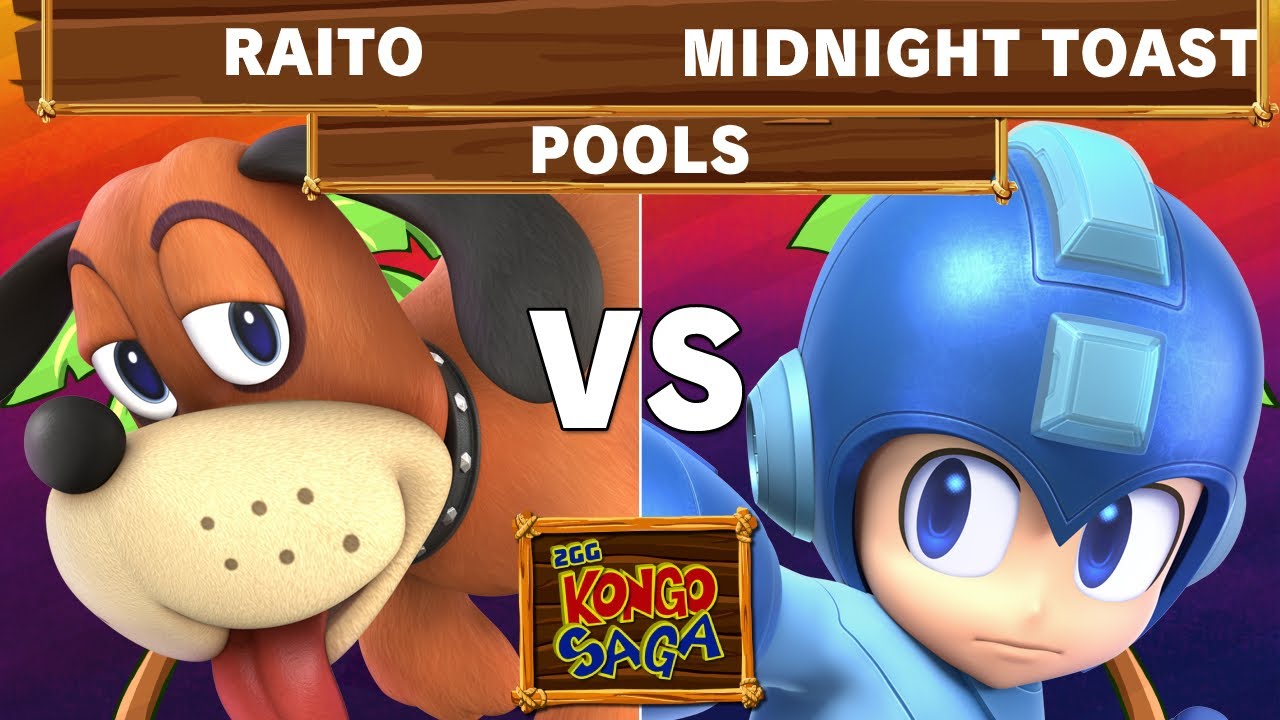 2GG Kongo Saga - TG | Raito (Duck Hunt) VS Midnight Toast (Mega Man) Pools - Smash Ultimate