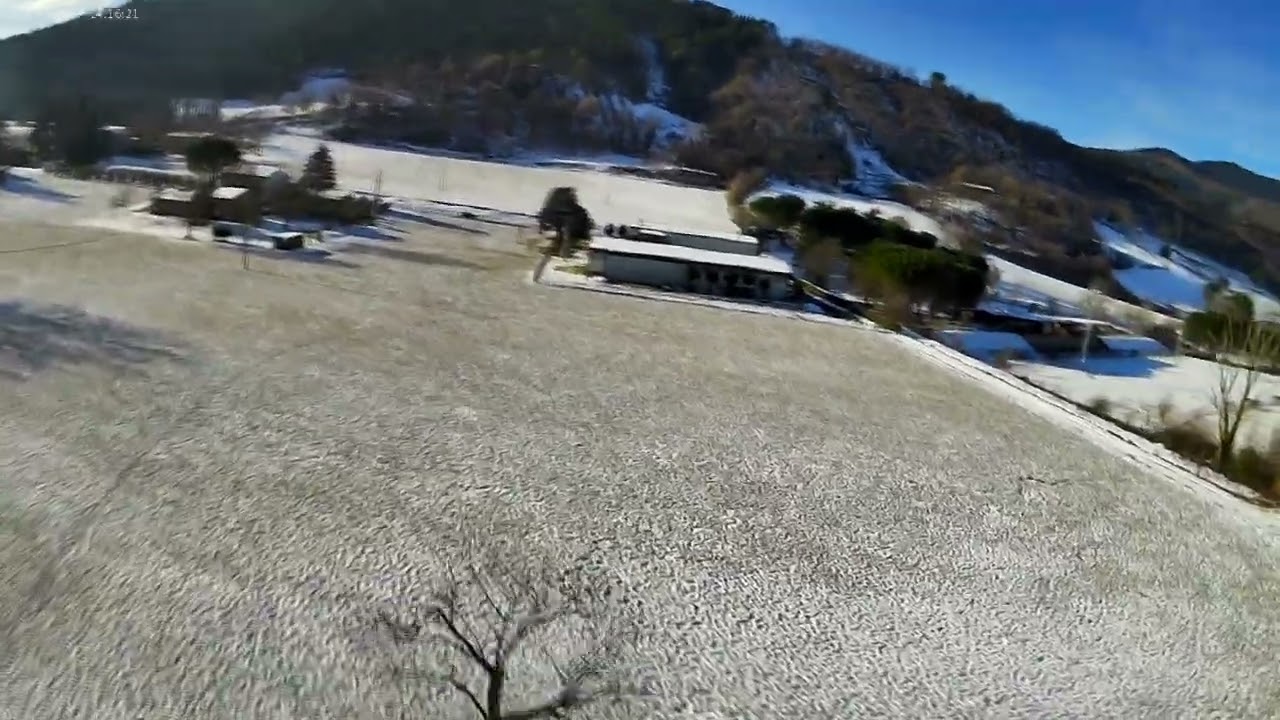 decollo atterraggio casola con neve