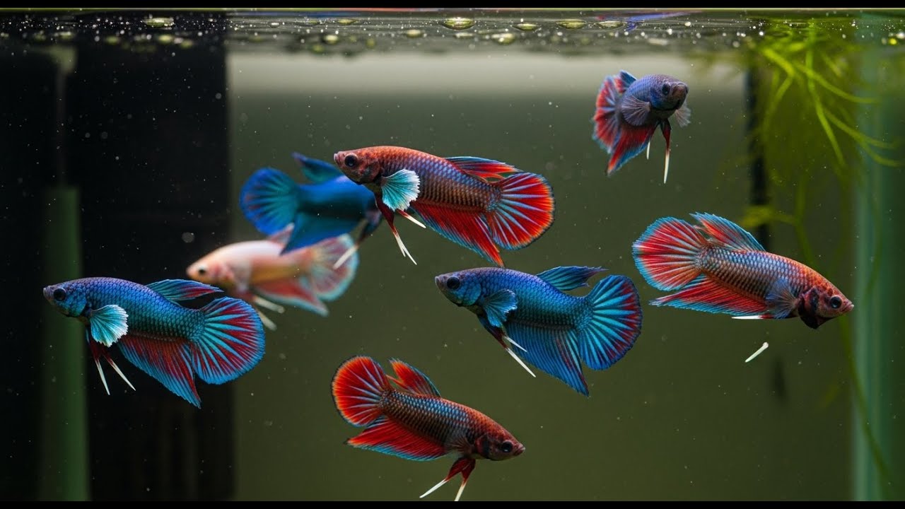 Most Colorful Betta Fish in the World | 4K Aquarium Video #ColorfulBetta #BettaFish #BeautifulFish