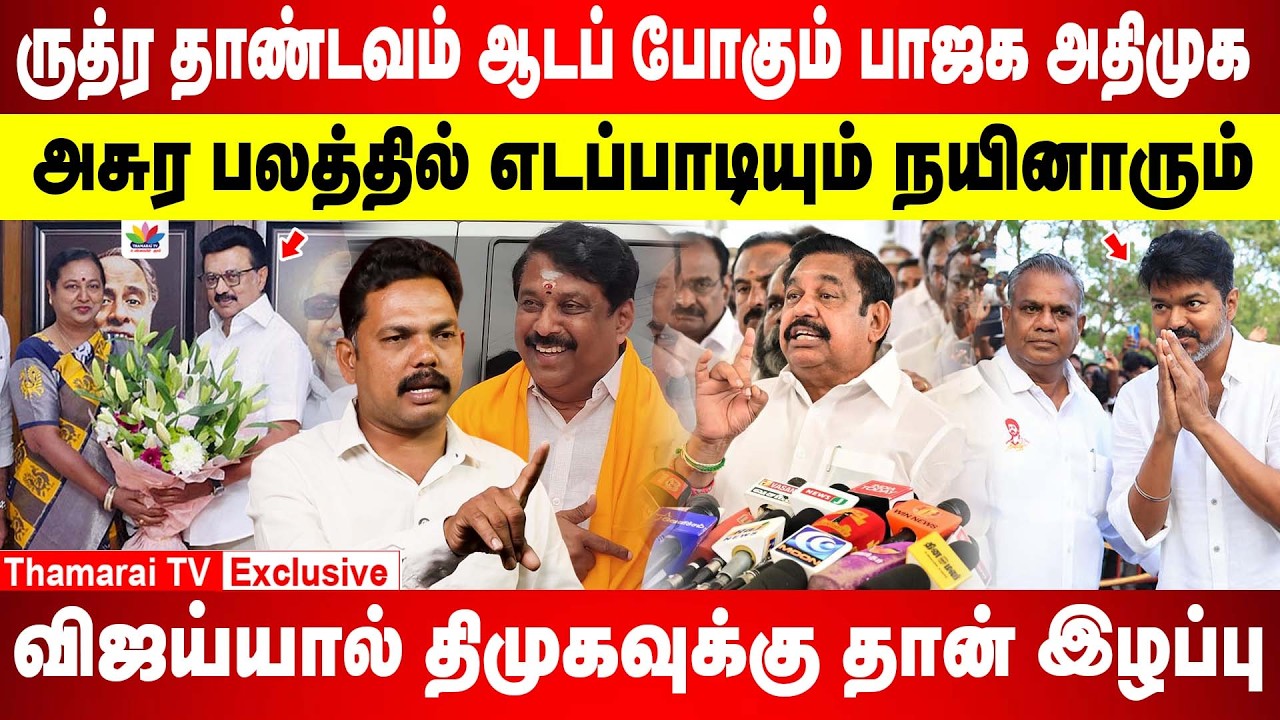 ருத்ர தாண்டவம் ஆடப் போகும் பாஜக அதிமுக | அசுர பலத்தில் எடப்பாடியும் நயினாரும் | Raja Stalin