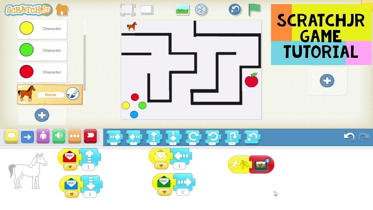 Scratch Junior Game Tutorial - Making a Game in Scratch Jr - How to Make a Maze Game in Scratch Jr