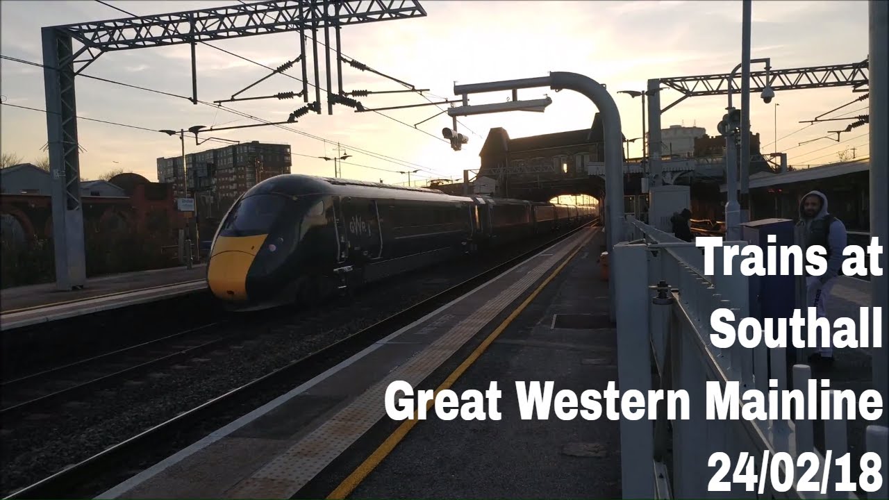 Trains at Southall, GWML | 24/02/18