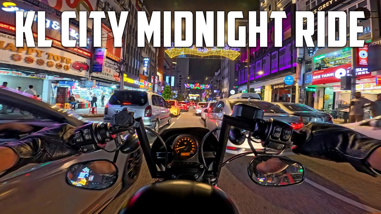 KL CITY MIDNIGHT RIDE | 1AM | HARLEY-DAVIDSON IRON 883 | 4K | PURE SOUND