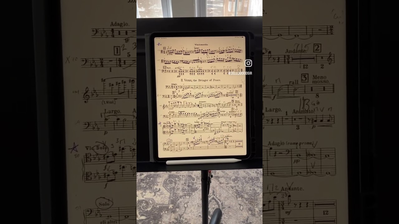 Reading music on my iPad