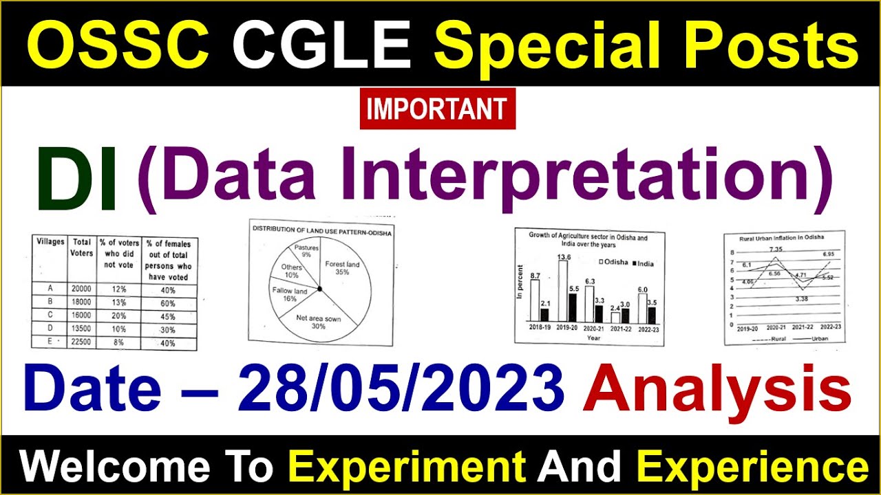 OSSC SPECIALIST POST (DI)Data Interpretation Analysis | #ossc #osscexam