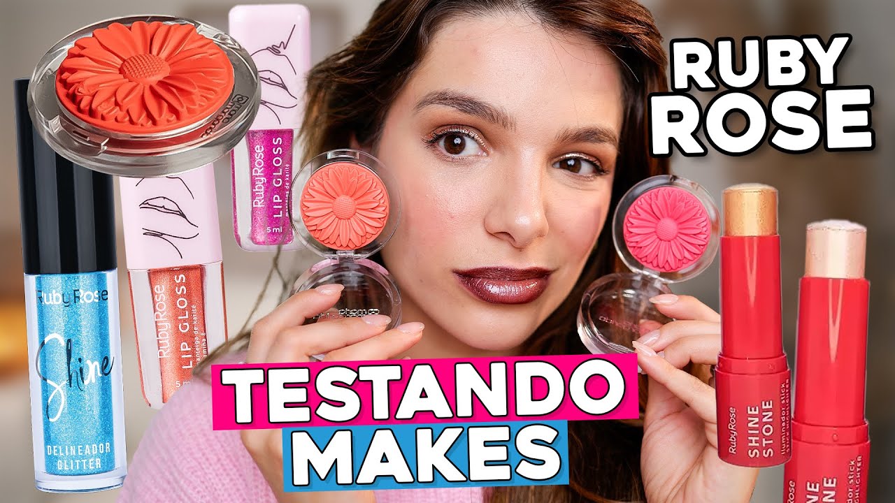 TESTANDO RUBY ROSE  e ÚLTIMOS LANÇAMENTOS de MAKE