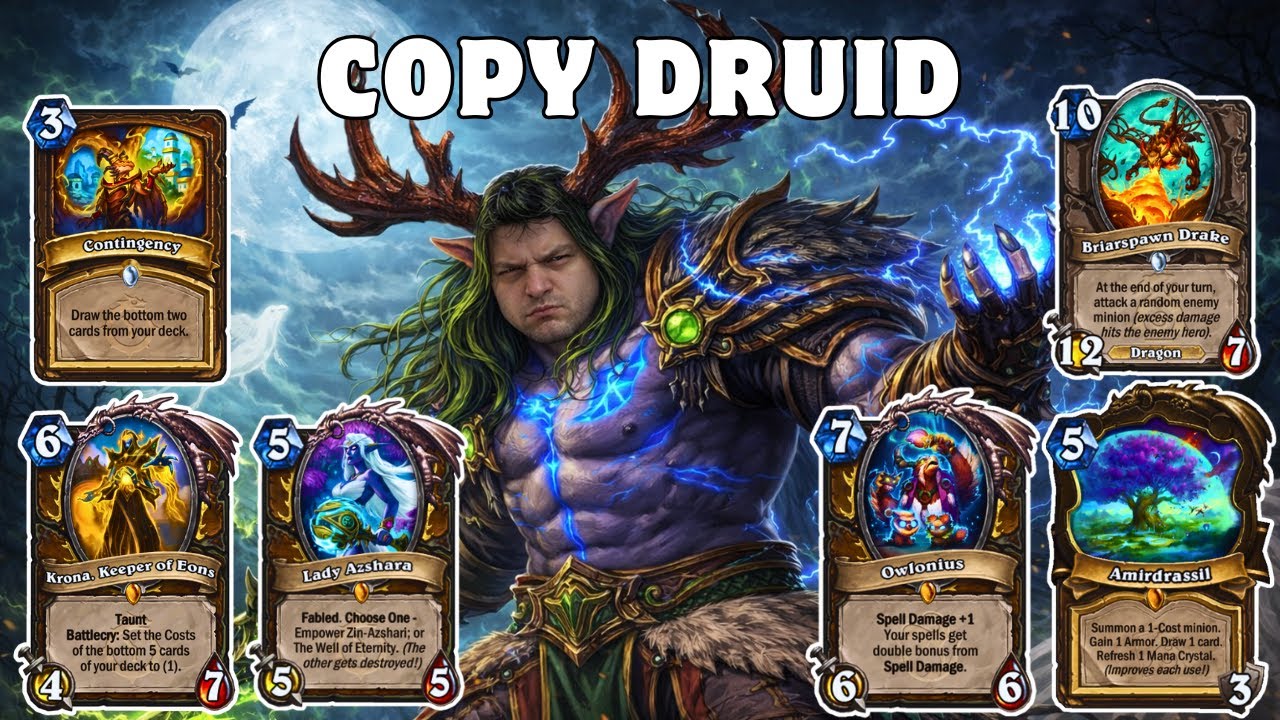 Choose One: Minions OTK OR Spells OTK &mdash; Best Copy Druid Deck to Climb Legend &mdash; Hearthstone Standard