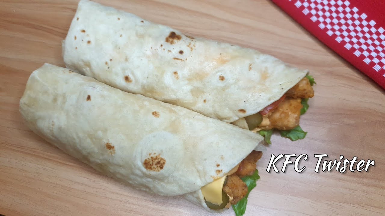 KFC Twister Tortilla Recipe | Delicious Homemade KFC Twister Wrap by Tasty Meals and Treats